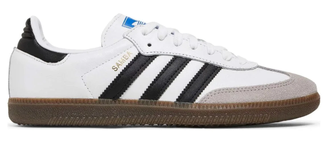 adidas Women’s Sambae – Cloud White / Core Black / Gold Metallic