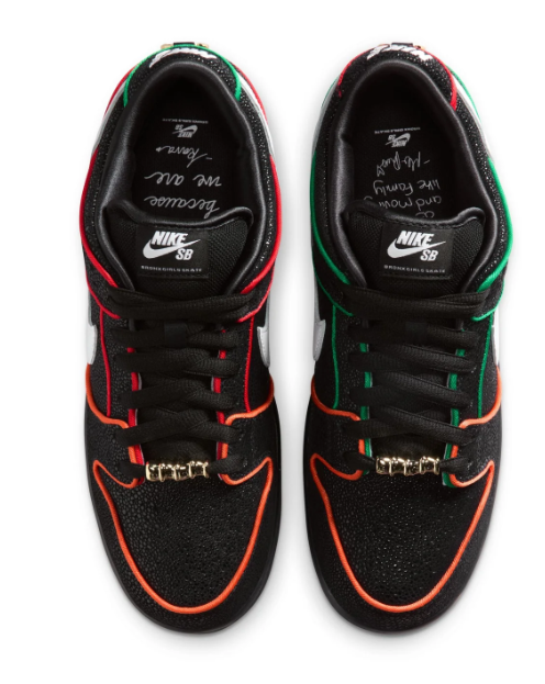 Nike SB Dunk Low Pro QS “Black/White–Challenge Red” — Men’s