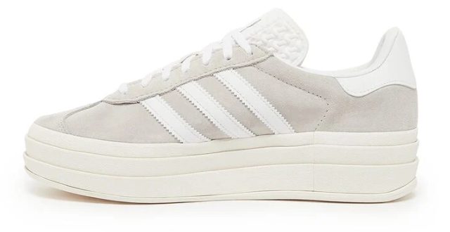 adidas Gazelle Bold Women's Platform Sneakers – Grey / White