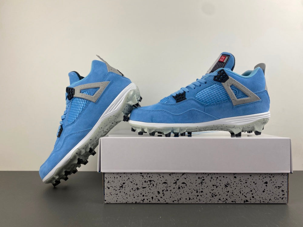 Air Jordan 4 Retro Custom Golf Shoes – University Blue