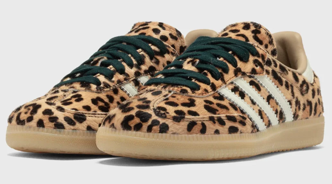 adidas Samba OG Leopard Women's Sneakers – Magic Beige / Ivory