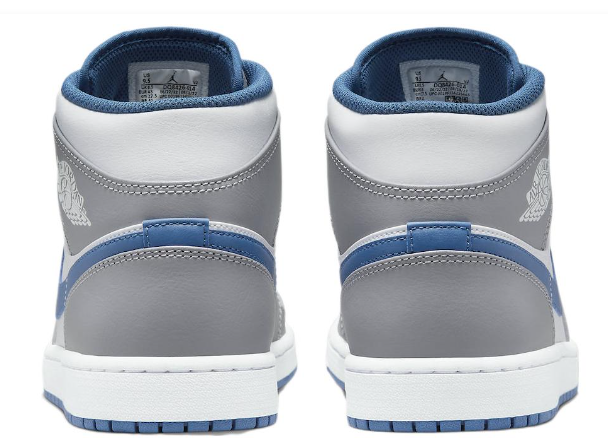 Air Jordan 1 Mid Sneakers – Cement Grey True Blue