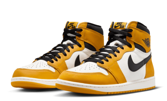 Air Jordan 1 Retro High OG Men's Sneakers – Yellow Ochre