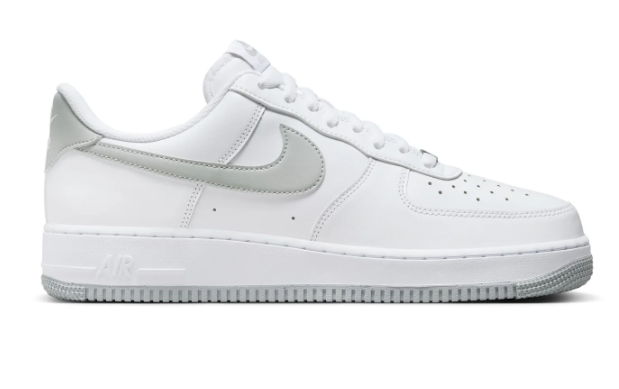 Nike Air Force 1 Low '07 Men's Sneakers – White/Light Smoke Grey